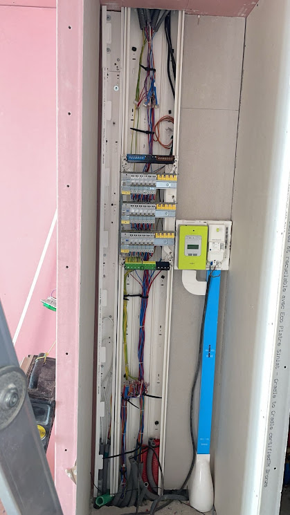 Tableau électrique installé par Probât Électricité à Perpignan